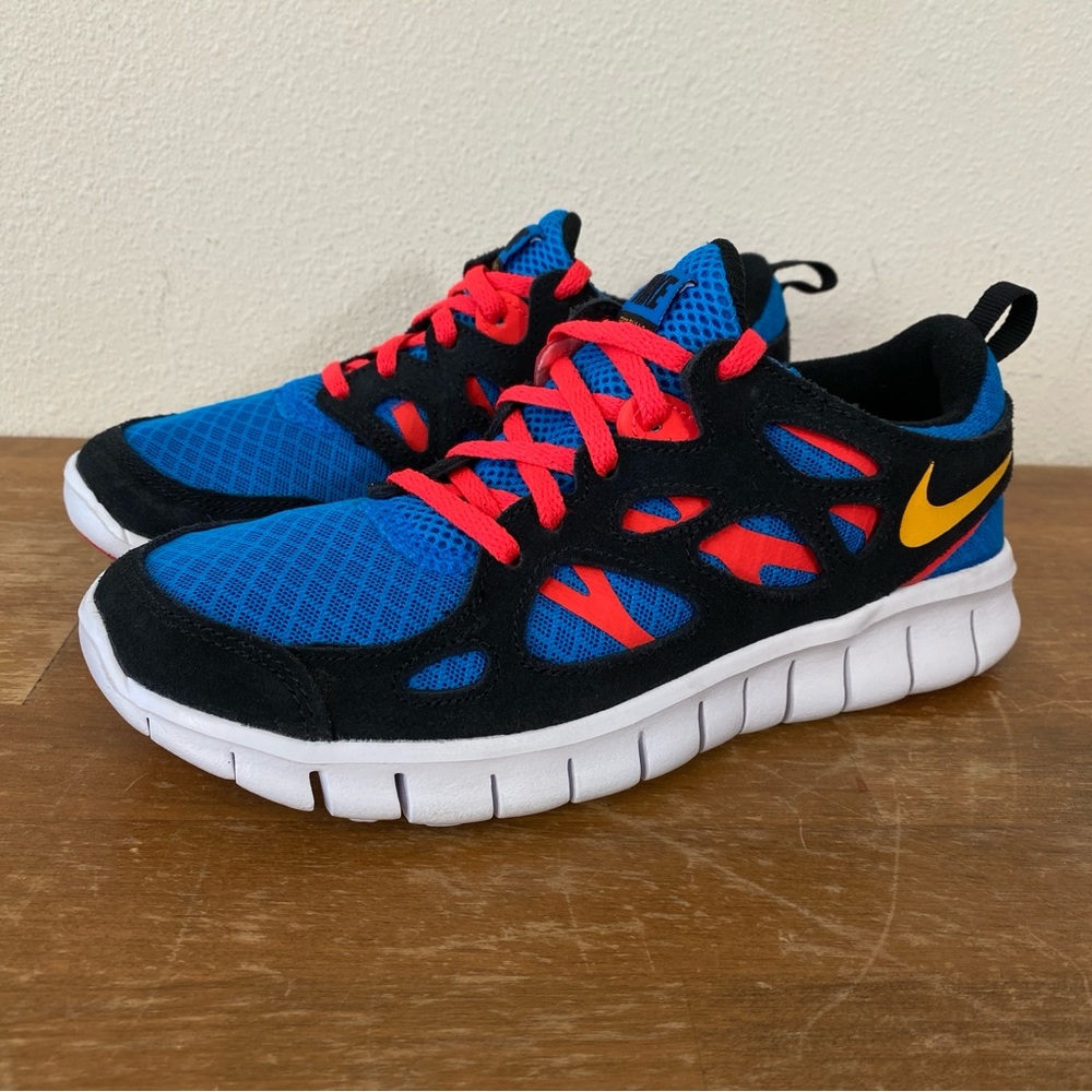 Nike Free Run 2 GS Multicolor Kids Running Shoe DX1788-001 - Size 5Y